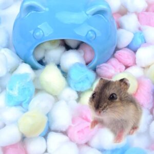 300PCS Cotton Ball Warm Nesting Material Colorful BALL